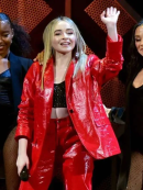 Jingle Ball Sabrina Carpenter Red Blazer