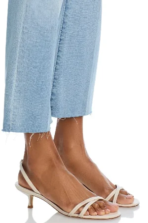 Kendra High Rise Cropped Flare Jeans in Dorian