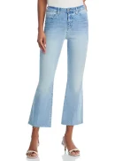 Kendra High Rise Cropped Flare Jeans in Dorian