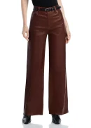 Le Slim Palazzo Leather Pants