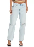Lexi High Rise Straight Jeans in Solstice Distressed