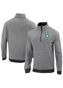 Men's Boston Celtics Columbia Black Omni-Wick Even Lie Quarter-Zip Pullover