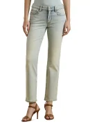 Mid Rise Straight Ankle Jeans