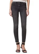Miller Push Up High Rise Skinny Ankle Jeans in Washed Black