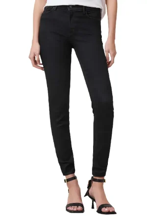 Miller Size Me High Rise Skinny Jeans in Black