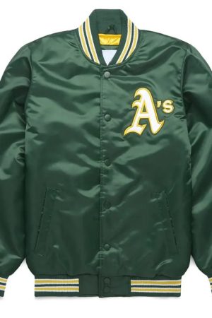 Oakland Athletics Classic Green Satin Jacket
