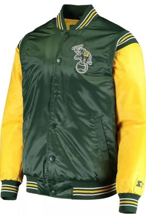 Oakland Athletics Enforce Varsity Satin Jacket