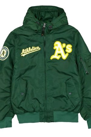 Oakland Athletics Historic L-2B Hooded Bomber Jacket