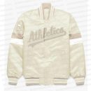 Oakland Athletics Home Game Pearl Varsity Satin Jacket