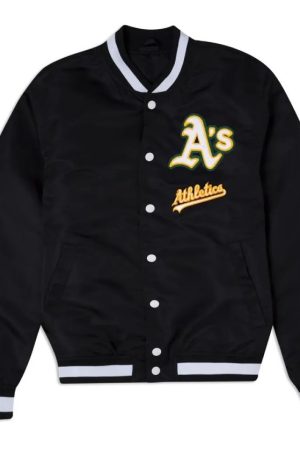 Oakland Athletics Logo Select Black Jacket
