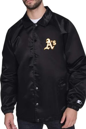 Oakland Athletics Retro Logo Coaches Jacket