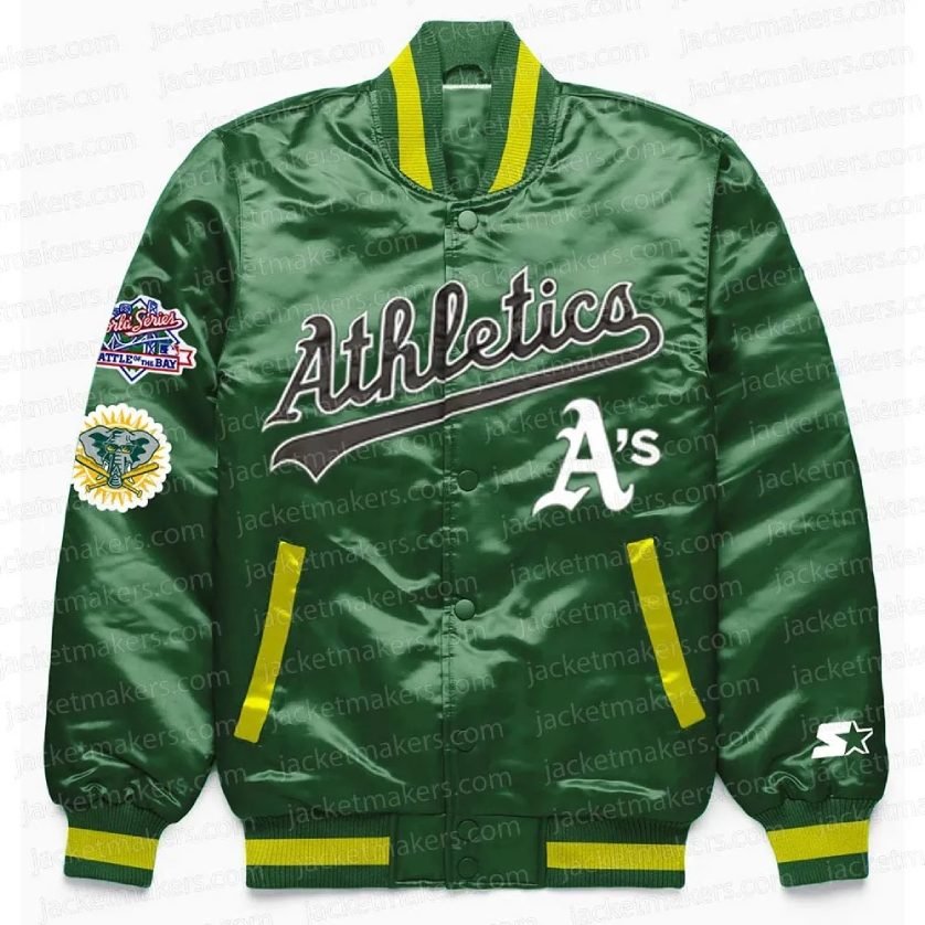 Oakland Athletics World Series Green Jacket 1 Oakland Athletics World Series Green Jacket