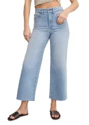 Palazzo High Rise Light Compression Jeans in Indigo862