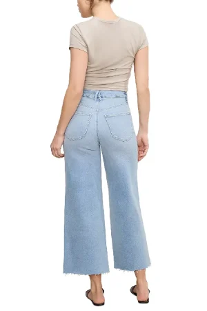 Palazzo High Rise Light Compression Jeans in Indigo