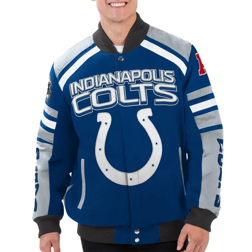 Power Forward Racing Indianapolis Colts Jacket 1 Power Forward Racing Indianapolis Colts Jacket