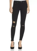 Ripped Knee Denim Leggings