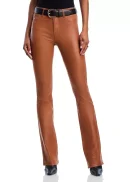 Selma High Rise Sleek Baby Bootcut Jeans in Cognac Coated