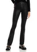 Selma High Rise Sleek Baby Bootcut Jeans in Noir Coated
