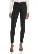 Slim Illusion High Rise Ankle Skinny Jeans in Luxe Black