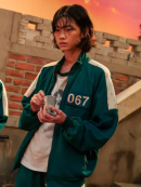 Squid Game Hoyeon Green Track Jacket