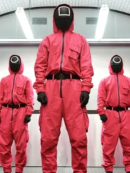 Squid Game Series Guard Pink Jumpsuit