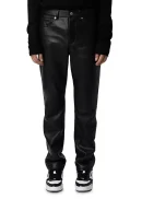 Straight Leg John Leather Pants