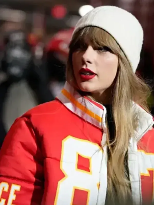 Taylor Swift Chiefs Red Puffer Jacket 1 Taylor Swift Chiefs Red Puffer Jacket