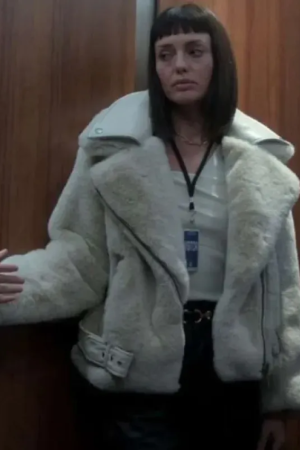 The Recruit S01 Laura Haddock White Jacket