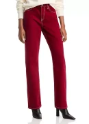 The Standard High Rise Straight Jeans in Currant