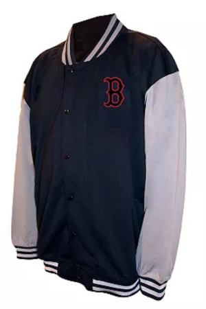 Men's Profile Black Boston Red Sox Full-Snap Varsity Jacket