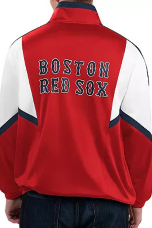 Men's Starter Red Boston Red Sox Lead Runner Full-Zip Jacket