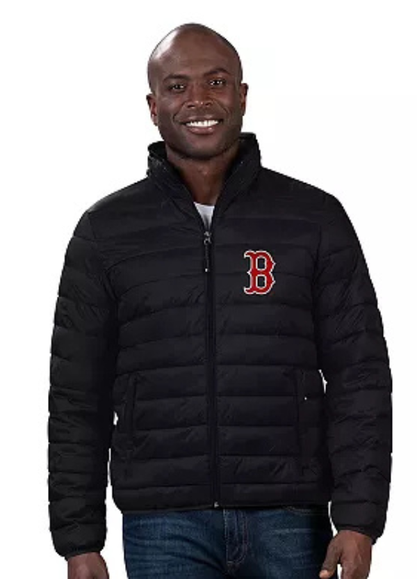Men's G-III Sports by Carl Banks Black Boston Red Sox Packable Neck Pillow Full-Zip Puffer Jacket 1 Men's G-III Sports by Carl Banks Black Boston Red Sox Packable Neck Pillow Full-Zip Puffer Jacket