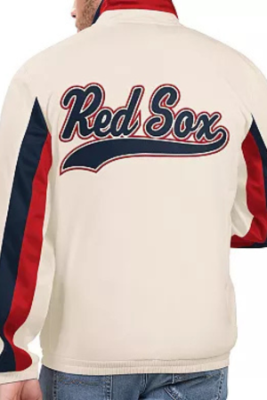 Men's Starter Cream Boston Red Sox Rebound Cooperstown Collection Full-Zip Track Jacket