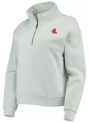 Women's Red Sox Light Blue 1/4-Zip Pullover