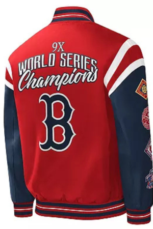 Men's G-III Sports by Carl Banks Red Boston Red Sox Title Holder Full-Snap Varsity Jacket