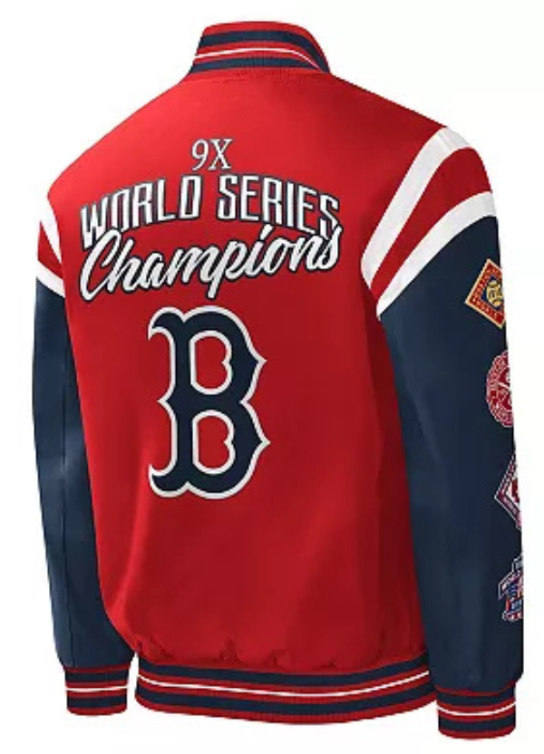 Men's G-III Sports by Carl Banks Red Boston Red Sox Title Holder Full-Snap Varsity Jacket 3 Men's G-III Sports by Carl Banks Red Boston Red Sox Title Holder Full-Snap Varsity Jacket