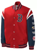 Men's G-III Sports by Carl Banks Red Boston Red Sox Title Holder Full-Snap Varsity Jacket