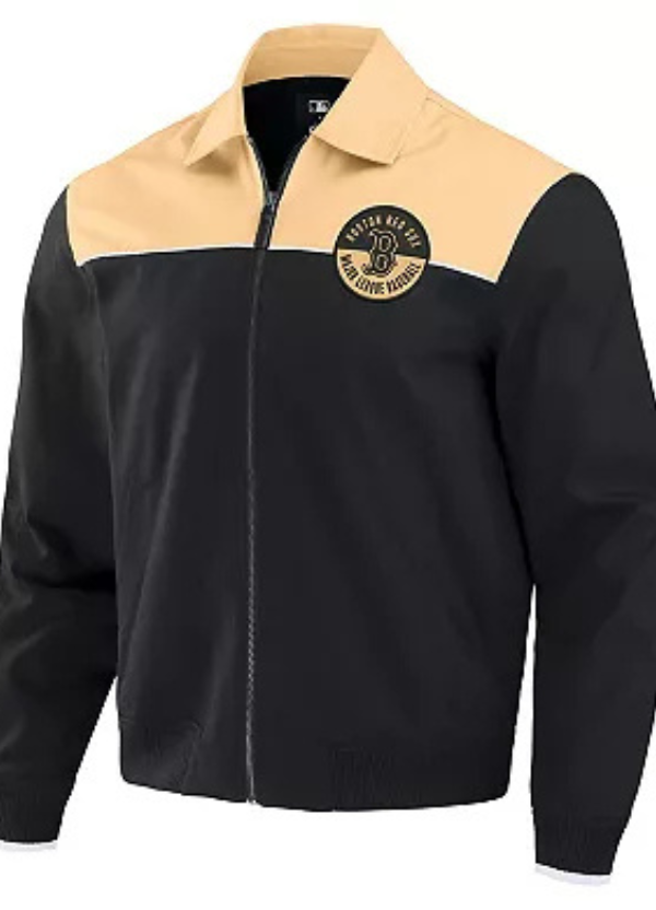 Men's Darius Rucker Collection by Fanatics Black/Tan Boston Red Sox Canvas Bomber Full-Zip Jacket 1 Men's Darius Rucker Collection by Fanatics Black/Tan Boston Red Sox Canvas Bomber Full-Zip Jacket