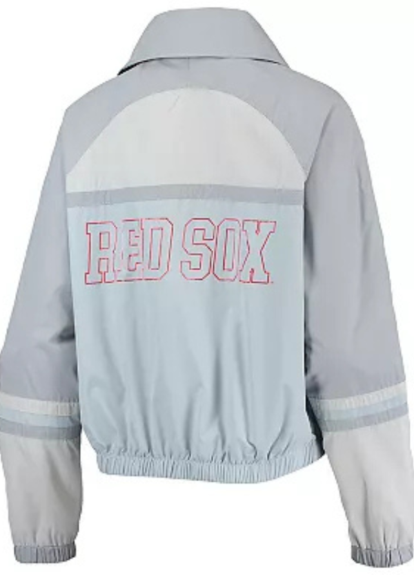 Women's The Wild Collective Navy Boston Red Sox Colorblock Track Raglan Full-Zip Jacket 2 Women's The Wild Collective Navy Boston Red Sox Colorblock Track Raglan Full-Zip Jacket