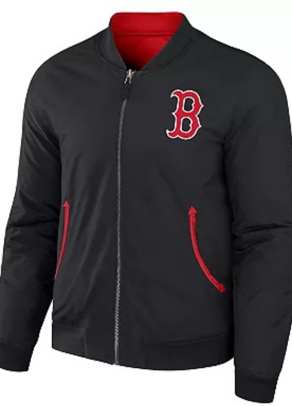Men's Darius Rucker Collection by Fanatics Black/Red Boston Red Sox Reversible Full-Zip Bomber Jacket 4 Men's Darius Rucker Collection by Fanatics Black/Red Boston Red Sox Reversible Full-Zip Bomber Jacket