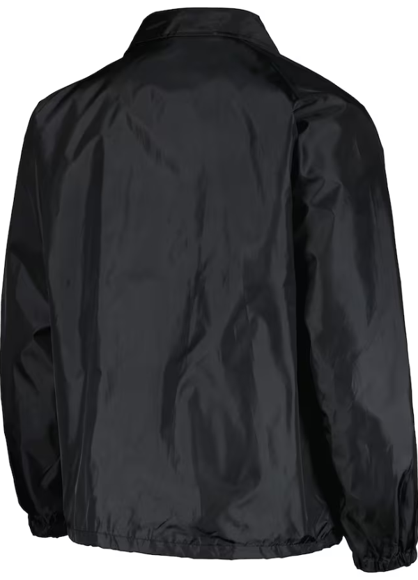Men's Dunbrooke Black Baltimore Orioles Coach's Raglan Full-Snap Windbreaker Jacket 2 Men's Dunbrooke Black Baltimore Orioles Coach's Raglan Full-Snap Windbreaker Jacket