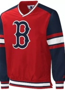 Men's Starter Red Boston Red Sox Yardline Pullover Windbreaker