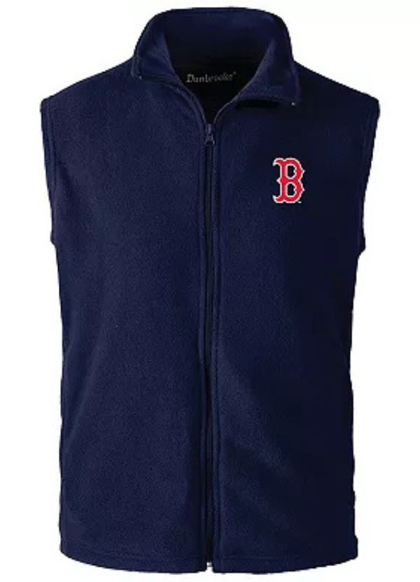Men's Dunbrooke Navy Boston Red Sox Houston Full-Zip Vest 1 Men's Dunbrooke Navy Boston Red Sox Houston Full-Zip Vest
