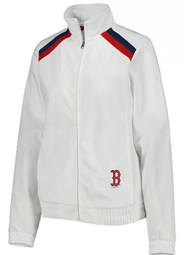 Women's G-III 4Her by Carl Banks White Boston Red Sox Red Flag Full-Zip Track Jacket 1 Women's G-III 4Her by Carl Banks White Boston Red Sox Red Flag Full-Zip Track Jacket