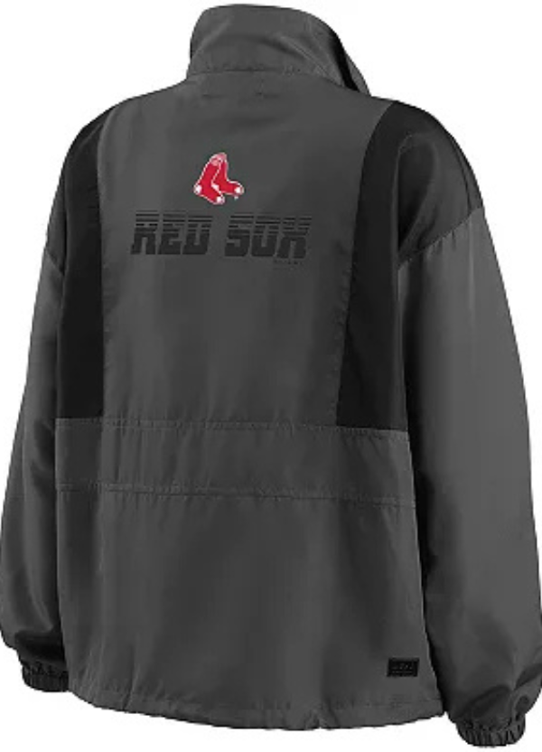 Women's WEAR by Erin Andrews Charcoal Boston Red Sox Packable Half-Zip Jacket 2 Women's WEAR by Erin Andrews Charcoal Boston Red Sox Packable Half-Zip Jacket Women's WEAR by Erin Andrews Charcoal Boston Red Sox Packable Half-Zip Jacket