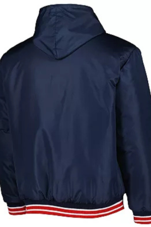 Men's JH Design Navy Boston Red Sox Reversible Fleece Full-Snap Hoodie Jacket