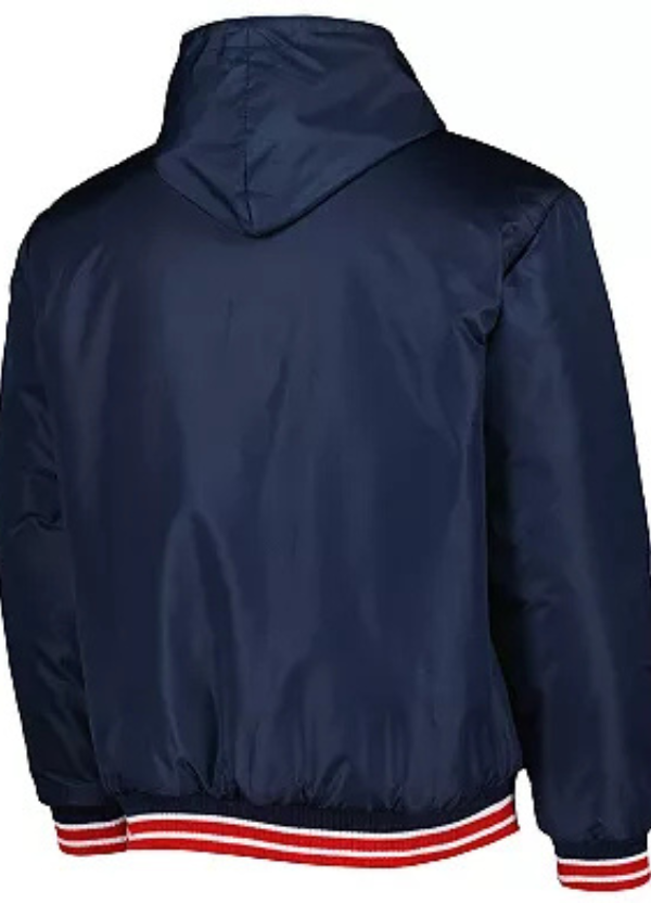 Men's JH Design Navy Boston Red Sox Reversible Fleece Full-Snap Hoodie Jacket 2 Men's JH Design Navy Boston Red Sox Reversible Fleece Full-Snap Hoodie Jacket