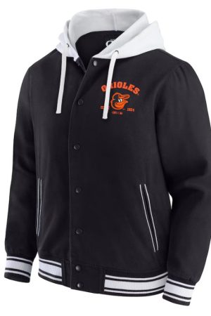 Men's Darius Rucker Collection by Fanatics Black Baltimore Orioles Full-Snap Hooded Jacket