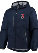 Men's G-III Sports by Carl Banks Navy Boston Red Sox Double Play Lightweight Hoodie Jacket