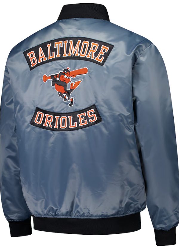 Men's Profile Charcoal Baltimore Orioles Big & Tall Full-Zip Bomber Jacket 2 Men's Profile Charcoal Baltimore Orioles Big & Tall Full-Zip Bomber Jacket